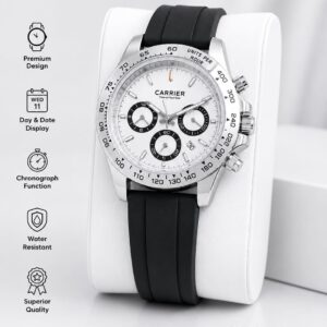 CARRIER Black Strap Watch