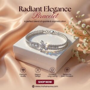 SILVER RADIANCE WRIST BRACELETE